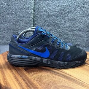 Nike Dual Fusion Men's Running Shoes Black Blue Athletic Sneakers Size 8.5